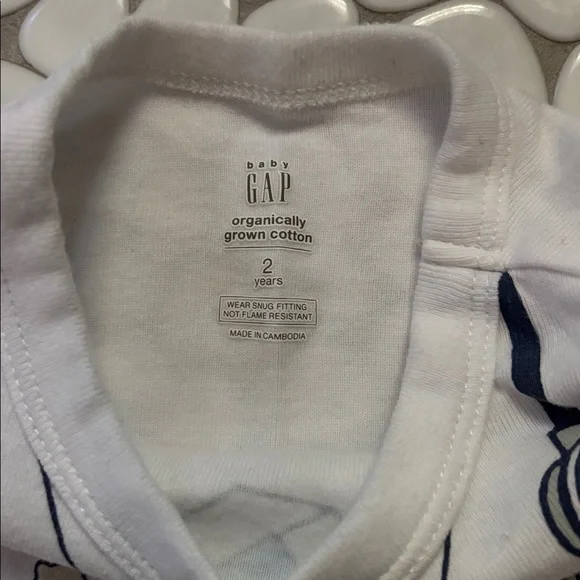 GAP Kids Animal Doctor Long Sleeve & Pant Pajama Set Sz 2T - Picture 5 of 7